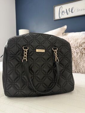 kate spade Quilted Black Dome Satchel